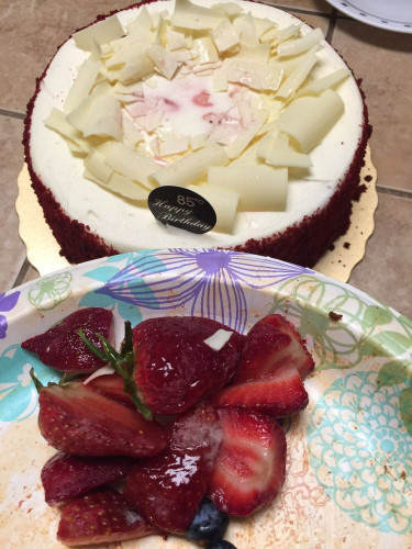 Moldy Birthday Cake
 Moldy strawberries from my birthday cake Yelp