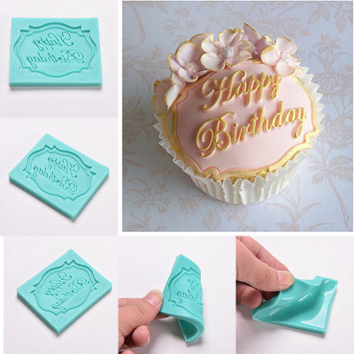 Moldy Birthday Cake
 Happy Birthday Letter Print Mold Cake Cupcake Decoration