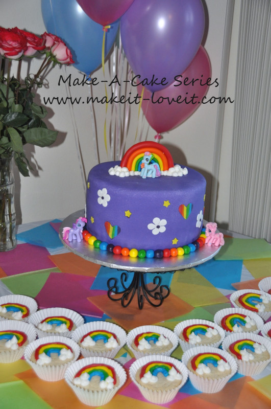 My Little Pony Birthday Cake
 Make a Cake Series My Little Pony Cake and Rainbow