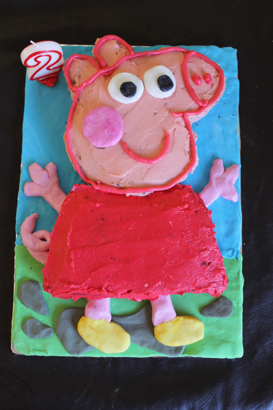 Peppa Pig Birthday Cake
 justfordaisy Peppa Pig Birthday Cake DIY