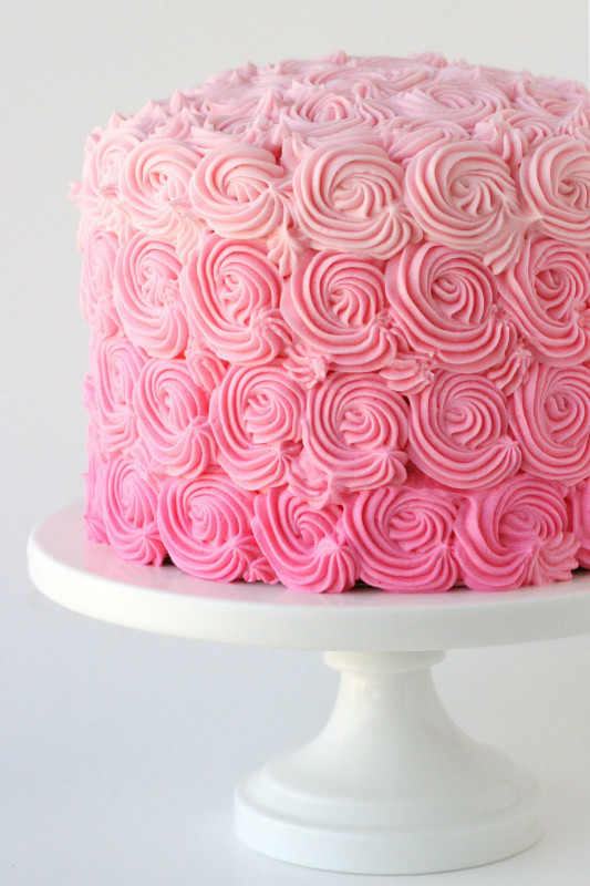 Pink Birthday Cake
 Pink Ombre Swirl Cake – Glorious Treats