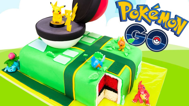 Pokemon Birthday Cake
 Pokemon Go Cake Pikachu Pokeball Cake from Cookies