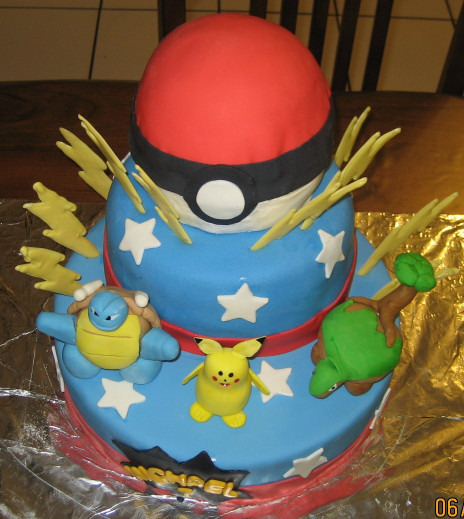 Pokemon Birthday Cake
 Pam and Nina s Crafty Cakes Pokemon Birthday Cake