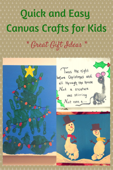 Quick And Easy Crafts For Kids
 Canvas Crafts for Kids Great Gift Ideas