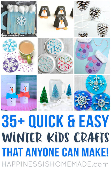 Quick And Easy Crafts For Kids
 Easy Winter Kids Crafts That Anyone Can Make Happiness