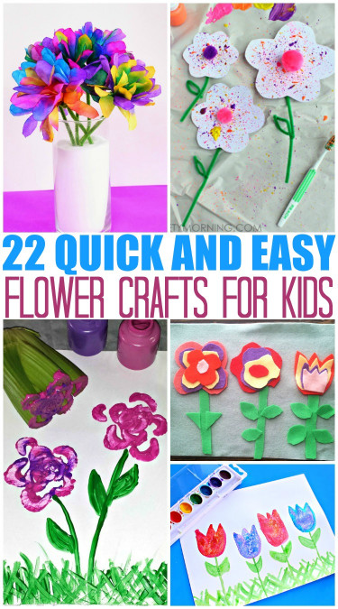 Quick And Easy Crafts For Kids
 20 Quick and Easy Flower Crafts for Kids The Mom Creative