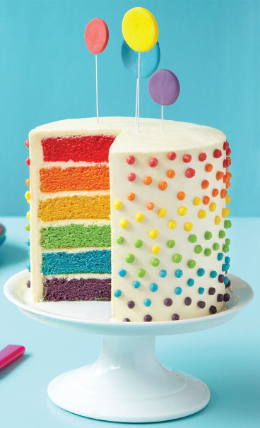 Rainbow Birthday Cake
 Southern Blue Celebrations RAINBOW CAKE & CUPCAKE IDEAS