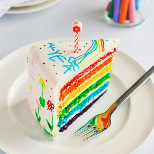 Rainbow Birthday Cake
 Making a Beautiful Rainbow Cake