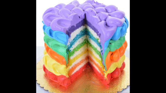 Rainbow Birthday Cake
 Rainbow Cake Decorating Tutorial How to decorate rainbow