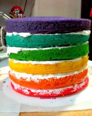 Rainbow Birthday Cake
 Rainbow Birthday Cake