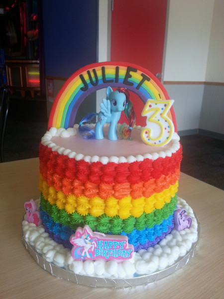 Rainbow Birthday Cake
 Rainbow My Little Pony Cake CakeCentral