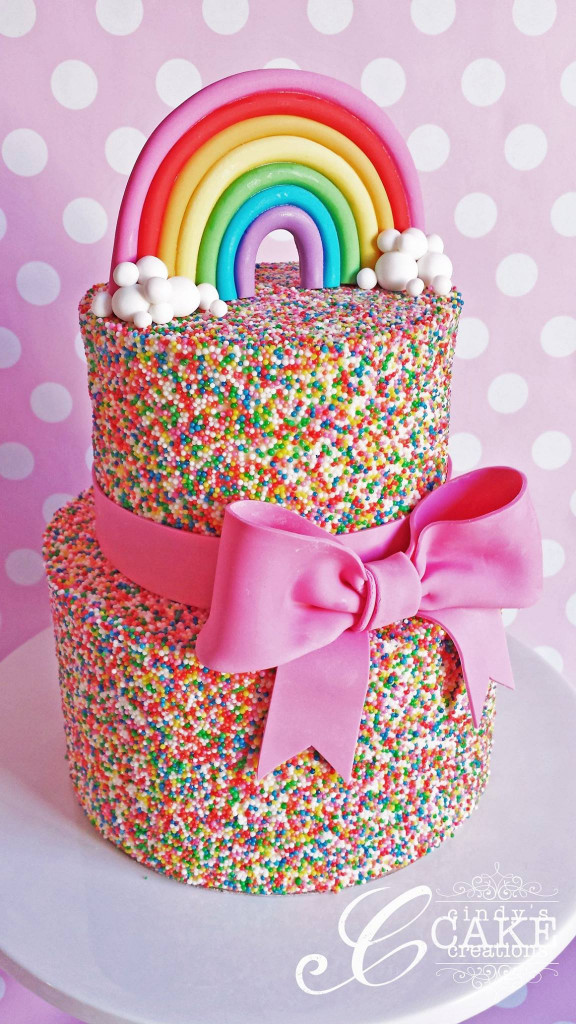 Rainbow Birthday Cake
 10 Totally Gorgeous Birthday Cakes For Sweet Little Girls