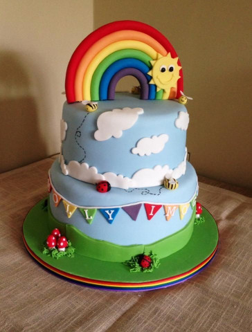 Rainbow Birthday Cake
 70 best images about Cake Rainbow on Pinterest