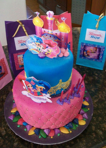 Shimmer And Shine Birthday Cake
 Best 25 Shimmer and shine cake ideas on Pinterest