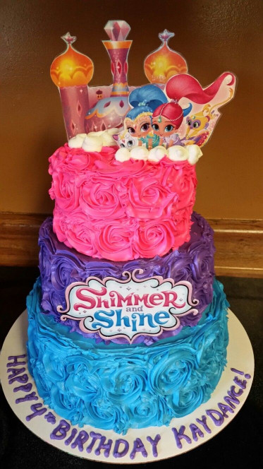 Shimmer And Shine Birthday Cake
 Shimmer and Shine cake cakes I made Pinterest
