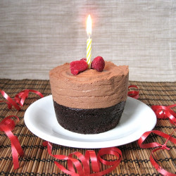 Small Birthday Cake
 Mini Chocolate Mousse Cake