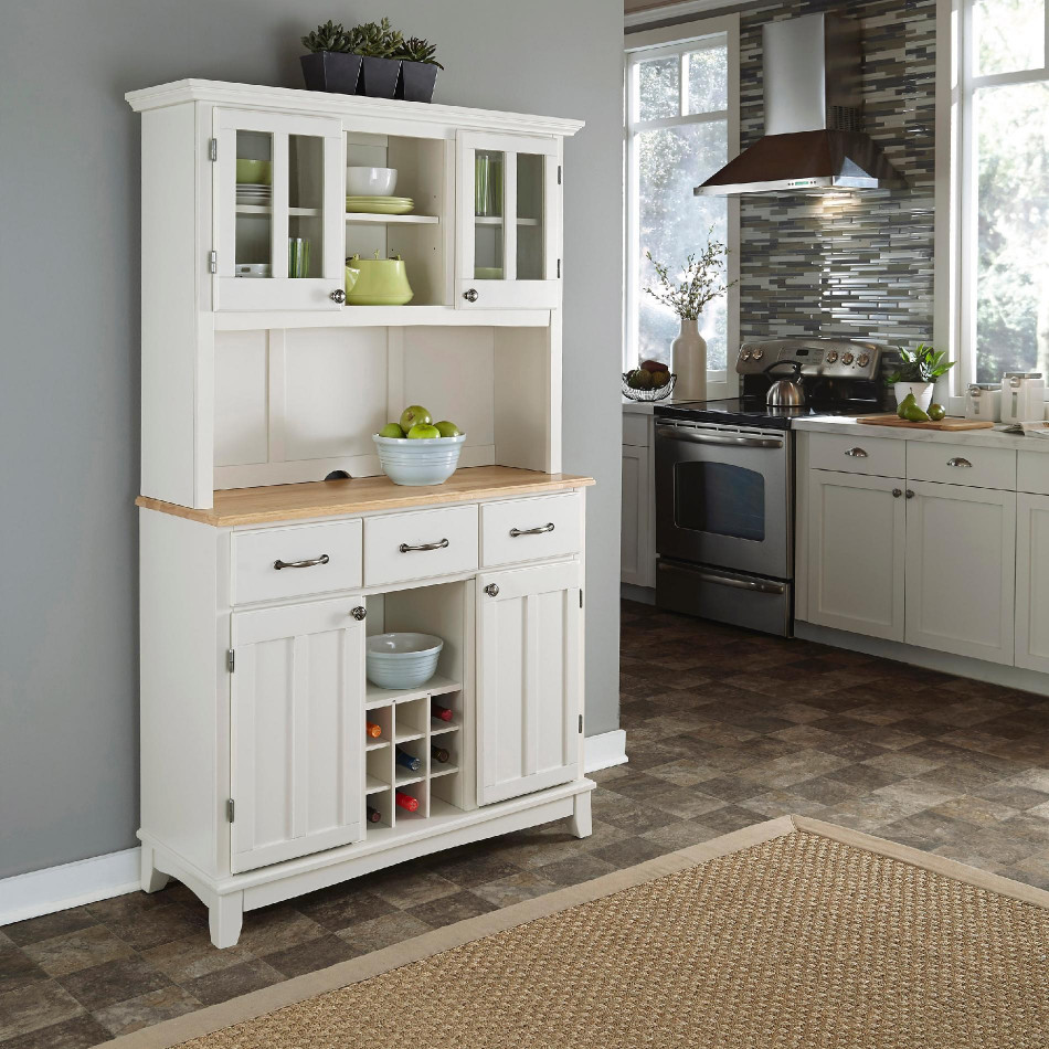 Small Kitchen Hutch
 Home Styles Dining Room Buffet Hutch White