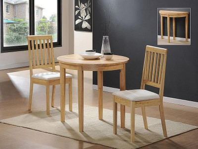 Small Kitchen Table And Chairs
 Bloombety Small Kitchen Oak Dining Table And 2 Chairs