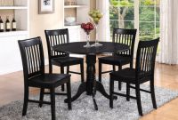 Small Kitchen Table Set Awesome Dlno5 Blk W 5 Pieces Small Kitchen Table Set Round Kitchen