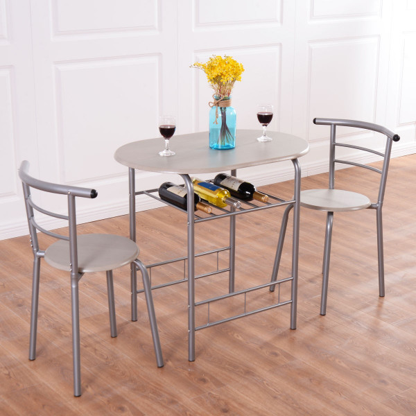 Small Kitchen Table Set
 3pcs Bistro Dining Set Small Kitchen Indoor Outdoor Table