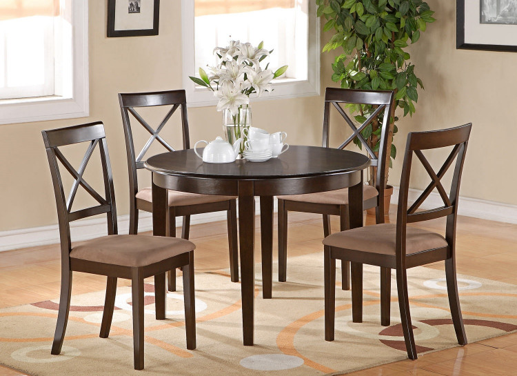 Small Kitchen Table Sets
 5 PC small kitchen table set round Table and 4 Dining