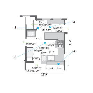 Small Kitchens Floor Plans
 Floor Plan After Efficiency Achieved