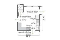 Small Kitchens Floor Plans Unique Floor Plan before Inconvenient Space