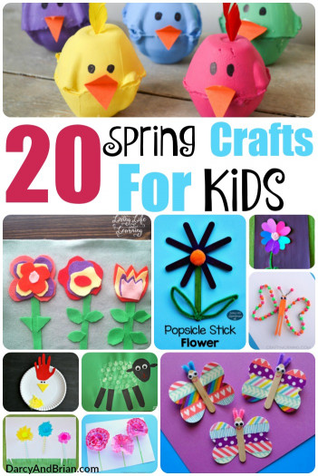 Spring Crafts For Kids
 20 Spring Crafts For Kids Life With Darcy and Brian