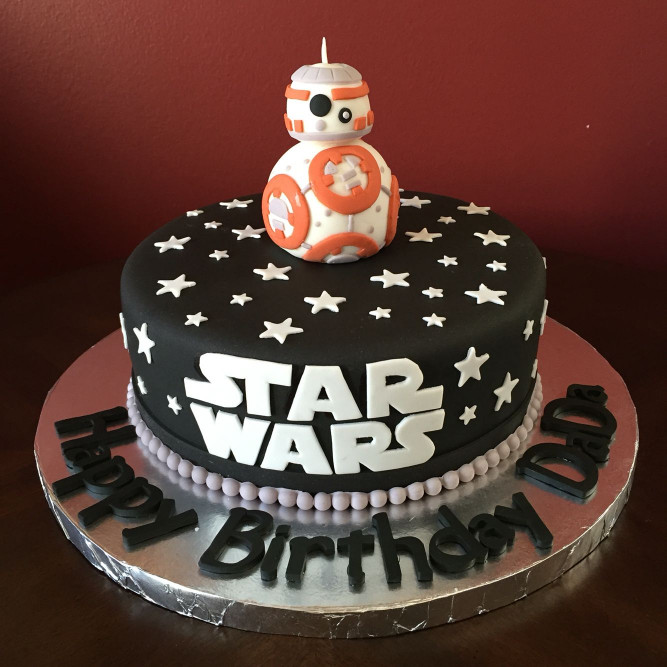 Star Wars Birthday Cake
 Star Wars BB 8 Birthday Cake Stuff for leah