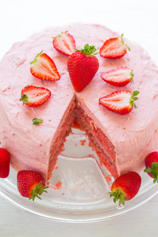 Strawberry Birthday Cake Inspirational Strawberry Layer Cake with Strawberry Frosting Averie Cooks