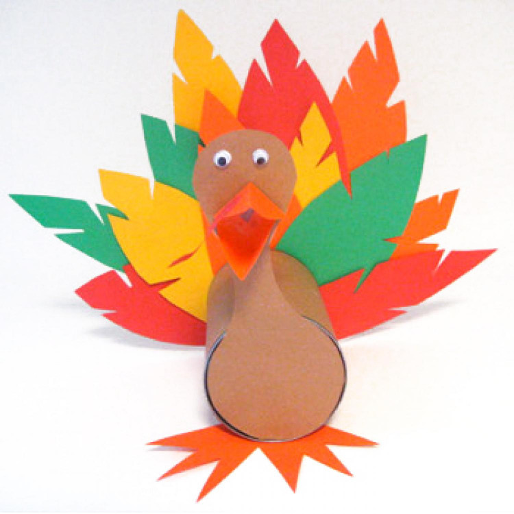 Thanksgiving Craft Ideas For Kids
 Simple No Mess Thanksgiving Craft