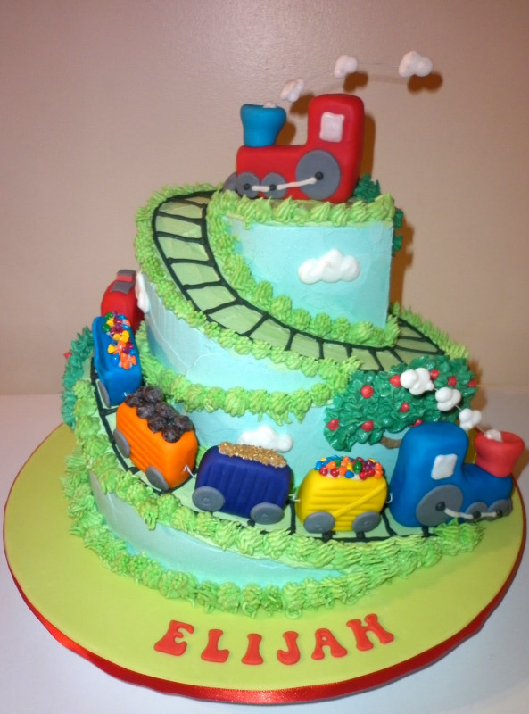 Train Birthday Cake
 Caketopia Train Cake for Elijah