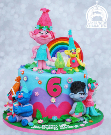 Trolls Birthday Cake
 Trolls birthday cake cake by Jean A Schapowal CakesDecor