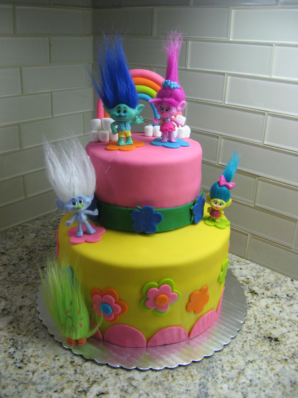 Trolls Birthday Cake
 Happy Blogiversary and a Trolls Inspired Cake