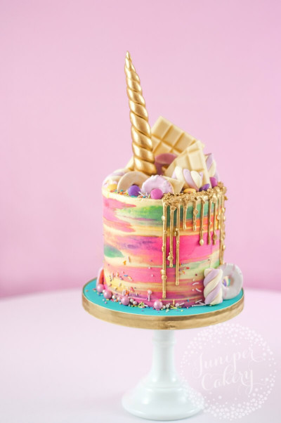 Unicorn Birthday Cake
 Super Magical Rainbow Unicorn Cake