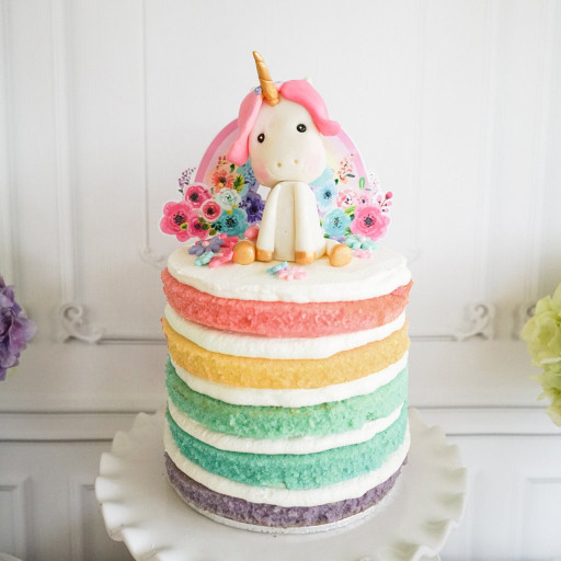 Unicorn Birthday Cake
 Unicorn Birthday Party Cake Topper