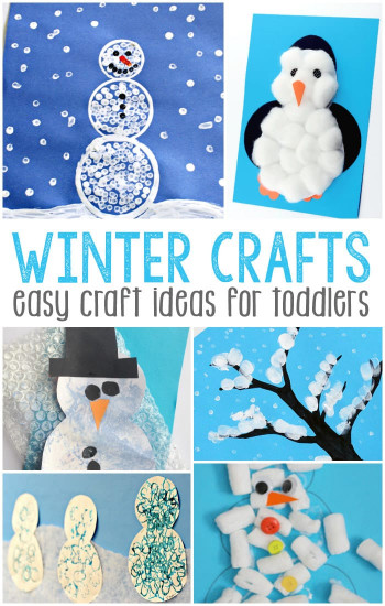 Winter Arts And Crafts For Kids
 Simple Winter Crafts for Toddlers Easy Peasy and Fun