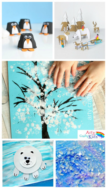 Winter Arts And Crafts For Kids
 16 Easy Winter Crafts for Kids Arty Crafty Kids