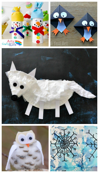 Winter Arts And Crafts For Kids
 16 Easy Winter Crafts for Kids Arty Crafty Kids
