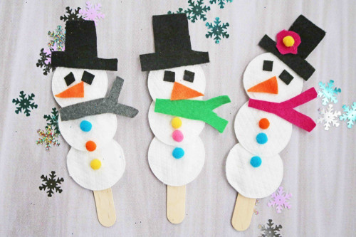 Winter Crafts For Kids
 Snowman Puppet Easy Winter Craft for Kids Darice