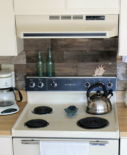 Wood Kitchen Backsplash
 before & after reclaimed wood kitchen backsplash – Design