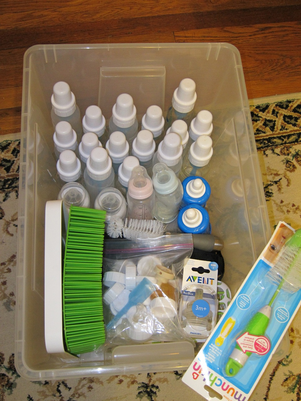 Baby Bottle Organizer
 Storing Baby Bottles and Baby Food Containers