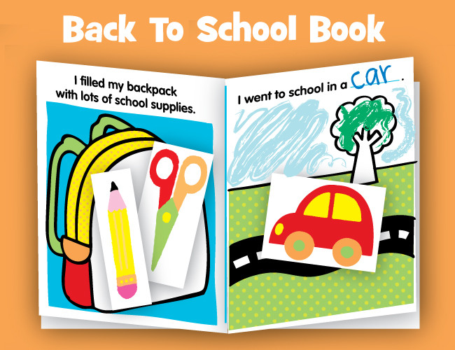 Back To School Books
 Back to School Book Craft with Free Printable AlexBrands