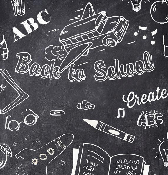 Back To School Chalkboard
 Items similar to Back to School Chalkboard Backdrop