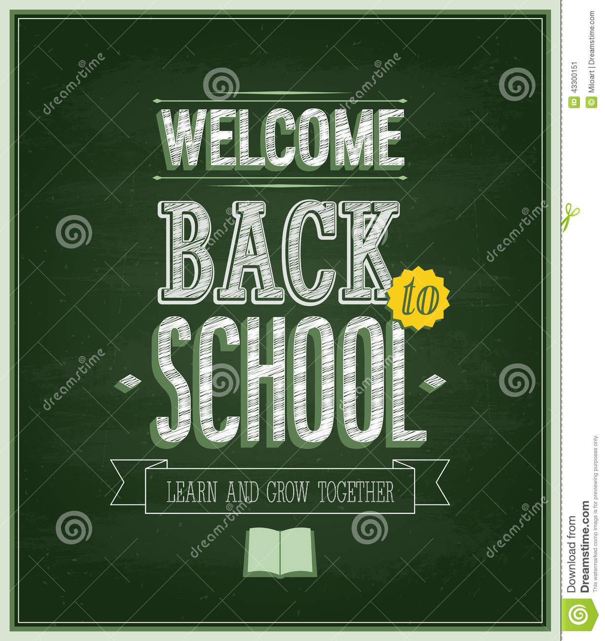 Back To School Chalkboard
 Back To School Chalkboard Stock Vector Image