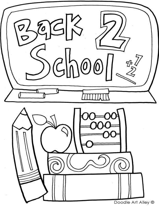 Back to School Coloring Page Awesome Back to School Coloring Pages &amp; Printables Classroom Doodles