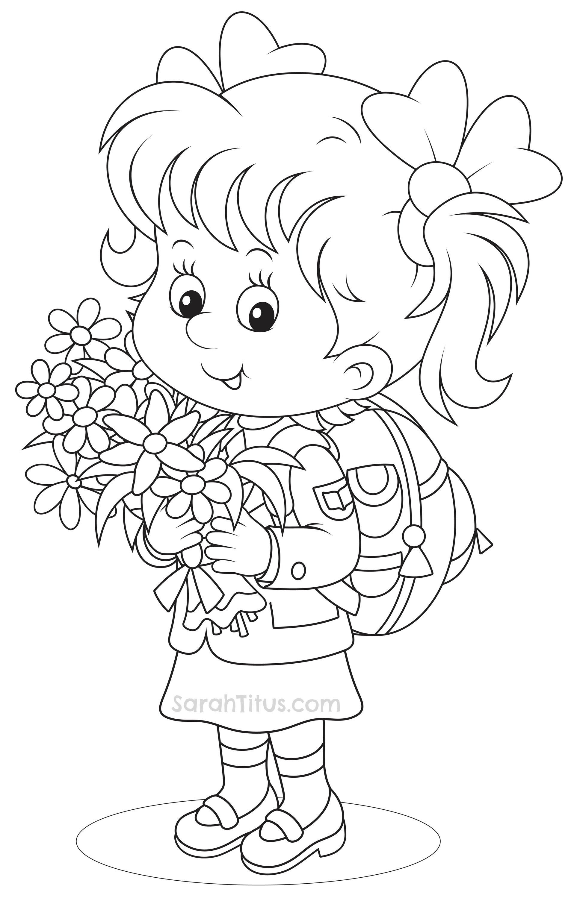 Back To School Coloring Page
 Back to School Coloring Pages Sarah Titus
