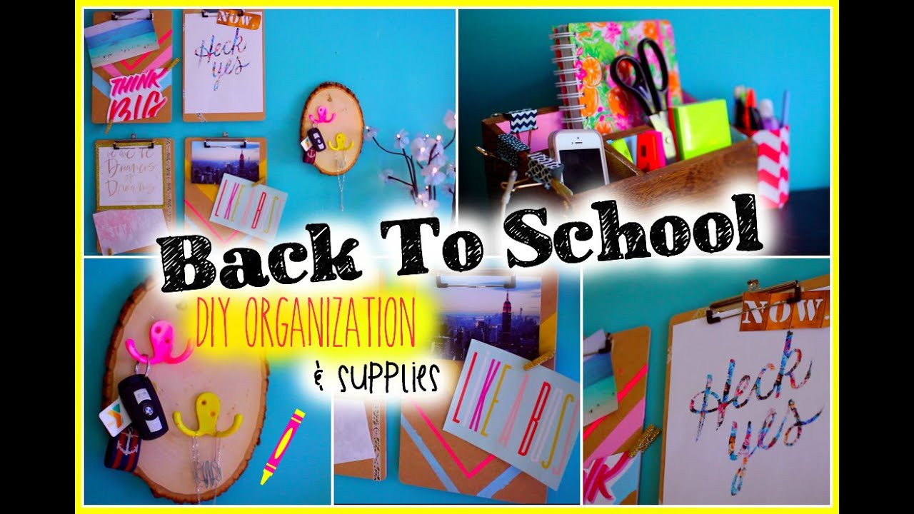 Back To School Diys
 Back to School DIY Organization & Supplies