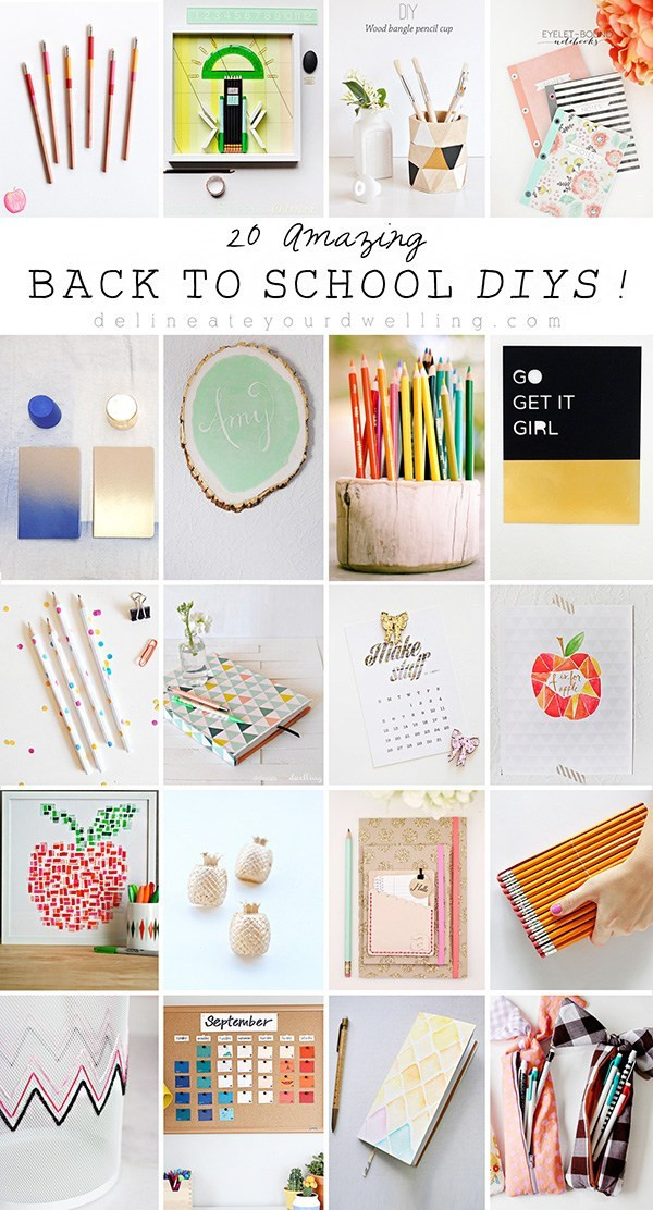 Back To School Diys
 20 great Back to School DIYs – Recycled Crafts