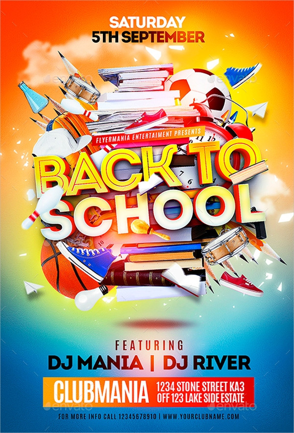 Back to School Flyer Best Of 30 School Flyers Templates Psd Ai Pages Word